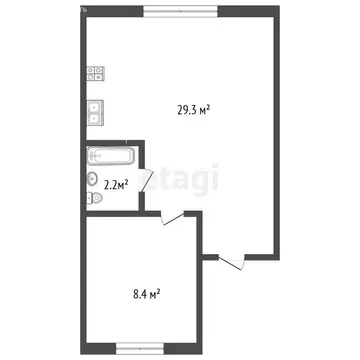 2-комнатная квартира: Анапа, микрорайон Алексеевка, Зелёная улица, 83 ...