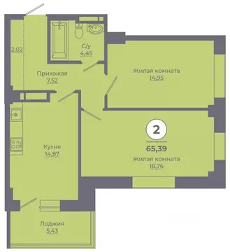 2-к кв. Ростовская область, Ростов-на-Дону Левенцовский мкр, ...