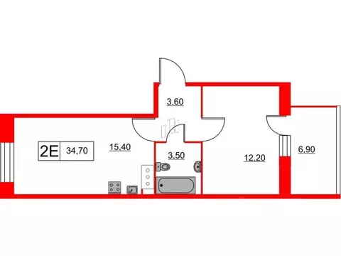 1-к кв. Ленинградская область, Кудрово г. Всеволожский район, ...