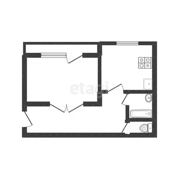 1-комнатная квартира: Златоуст, улица Свердлова, 51 (32.1 м)