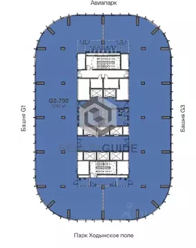 Офис в Москва Ходынский бул., 10А (1252 м)
