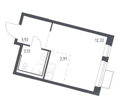 Студия Москва Ленинградское ш., 229Бк2 (22.28 м)