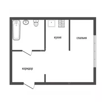 Студия Воронежская область, Воронеж ул. Переверткина, 43 (17.6 м)