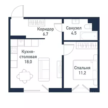 1-к кв. Челябинская область, Челябинский городской округ, пос. ...