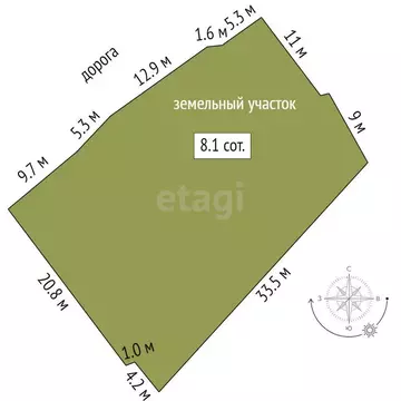 Участок в Таганрог, Обрывной переулок (8.1 м)
