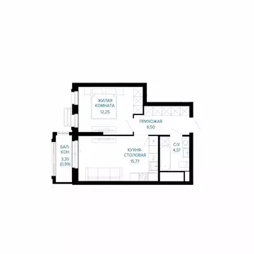 1-к кв. Свердловская область, Екатеринбург Эльмаш жилрайон, Доминанта ...