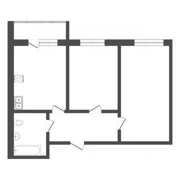 2-к кв. Тюменская область, Тюмень ул. Червишевский Тракт, 47к2 (52.4 ...