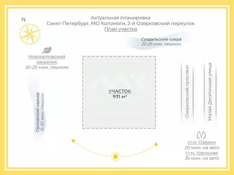 Участок в Санкт-Петербург 2-й Озерковский пер. (9.31 сот.)