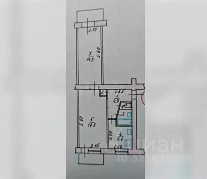 2-к кв. Крым, Симферополь ул. Гавена, 101 (46.2 м)