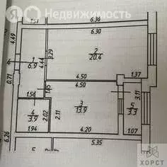 1-комнатная квартира: Ставрополь, улица Ленина, 147 (48.4 м)