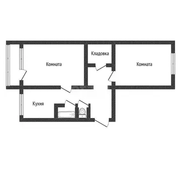 2-комнатная квартира: Бийск, Социалистическая улица, 48 (50 м)
