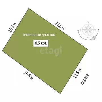 Участок в Тюменская область, Тюмень  (6.35 сот.)