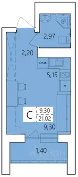 Студия Башкортостан, Уфа ул. Пожарского, 237 (21.02 м)