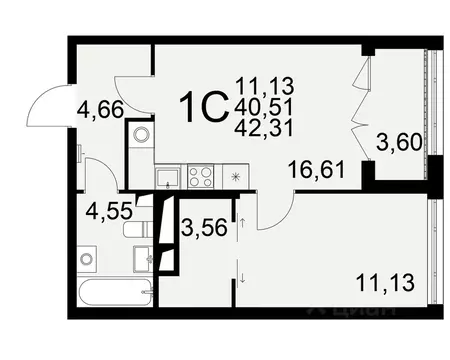 1-к кв. Рязанская область, Рязань Братиславский мкр, Вместе жилой ...