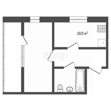 1-к кв. Тюменская область, Тюмень Мелиораторов мкр, ул. 70 лет ...