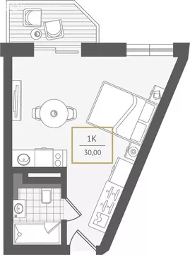 1-комнатная квартира: Сочи, улица Ленина, 280А (30.5 м)