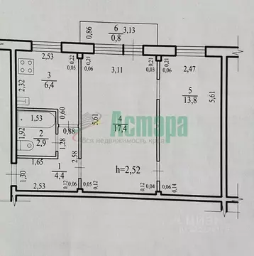 2-к кв. Забайкальский край, Чита Белорусская ул., 11А (44.9 м)