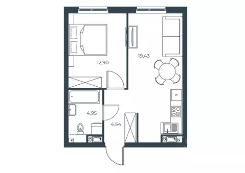 1-к кв. Астраханская область, Астрахань Татарская Слобода кв-л,  ...