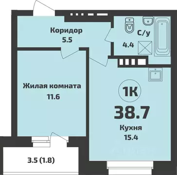 1-к кв. Новосибирская область, Новосибирский район, Станционный ...