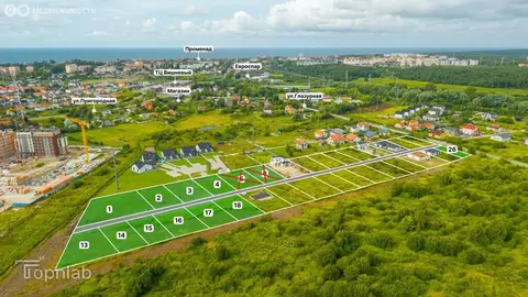 Участок в Зеленоградск, посёлок Вишнёвое (8 м)