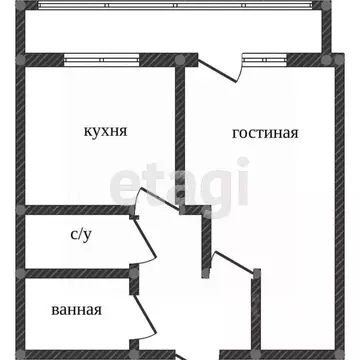 1-к кв. Воронежская область, Воронеж Южно-Моравская ул., 60 (33.8 м)