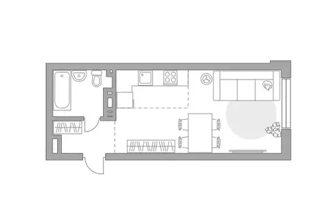 Квартира-студия: Уфа, жилой район Зелёная Роща, жилой комплекс Лесная ...