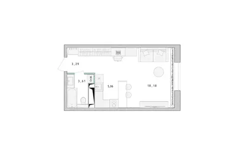 Студия Московская область, Пушкино Ярославское ш., 194 (30.3 м)