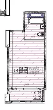 1-к кв. Приморский край, Владивосток Станционная ул., 11А (28.9 м)