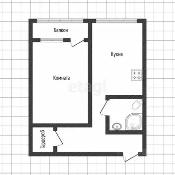 1-к кв. Воронежская область, Воронеж бул. Олимпийский, 14 (40.1 м)