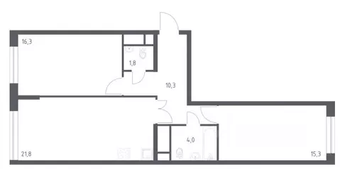 2-к кв. Москва 3-я Хорошевская ул., 17А (70.0 м)