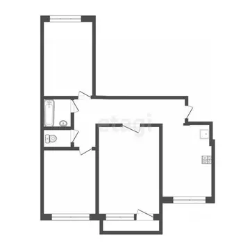 3-к кв. Смоленская область, Смоленск пос. Красный Бор, ул. Карбышева, ...