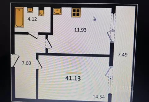 1-к кв. Челябинская область, Челябинск Университетская Набережная ул., ...