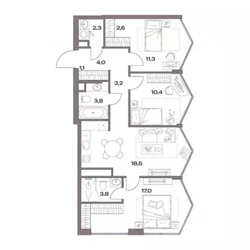 3-к кв. Москва Северный ао, Восточное Дегунино р-н, Акценты жилой ...