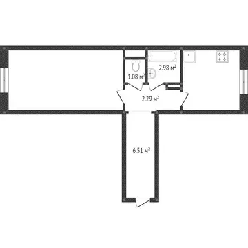 1-комнатная квартира: Златоуст, квартал Медик, 11 (65 м)