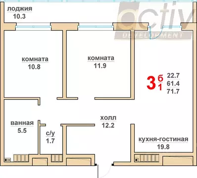 2-к кв. Свердловская область, Верхняя Пышма Гранд Успенский жилой ...