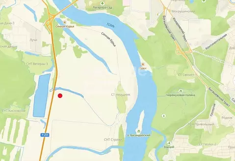 Участок в Томская область, Томский район, Заречное с/пос, д. Черная ...