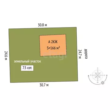 Дом в Тюмень, Калиновая улица (166 м)