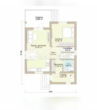 Дом в Владимирская область, Ковров ул. Олега Кошевого (134 м)