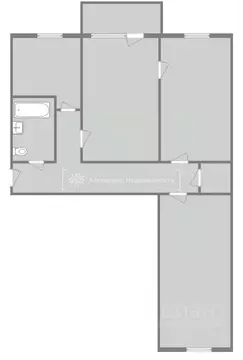 3-к кв. Томская область, Томск пер. Нахимова, 12 (55.9 м)