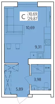 Студия Башкортостан, Уфа ул. Пожарского, 237 (29.87 м)