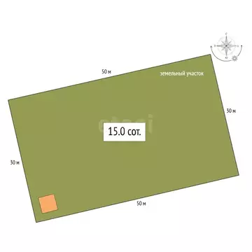 Участок в Советский район, село Шульгин Лог (15 м)