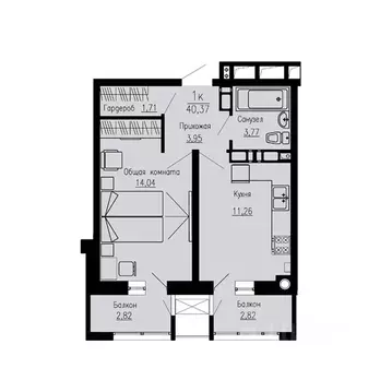 1-к кв. Ставропольский край, Пятигорск Скачки мкр,  (40.37 м)
