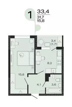 1-к кв. Краснодарский край, Новокубанск Капланово мкр, Эво жилой ...