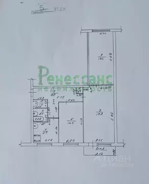 3-к кв. Брянская область, Брянск ул. Чернышевского, 58 (58.4 м)