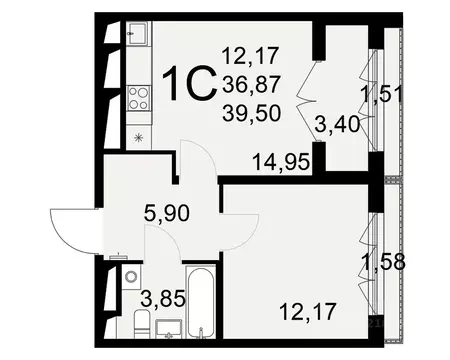 1-к кв. Тульская область, Тула Мясново мкр, Сегодня жилой комплекс ...