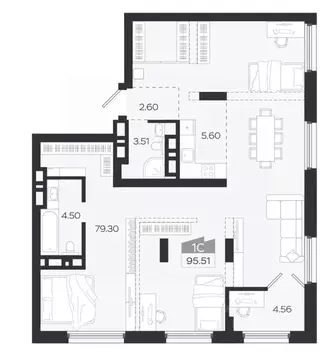 4-к кв. Томская область, Томск просп. Ленина, 206А (95.5 м)