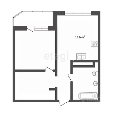 1-к кв. Тюменская область, Тюмень Кремлевская ул., 110к2 (42.0 м)