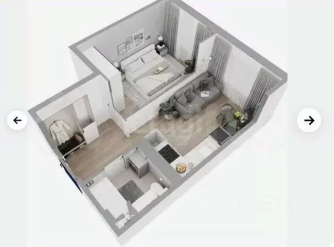 1-к кв. Пермский край, Пермь Целинная ул., 59к1 (34.7 м)