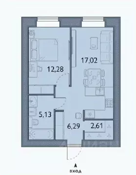 1-к кв. Брянская область, Брянский район, пос. Мичуринский, ...