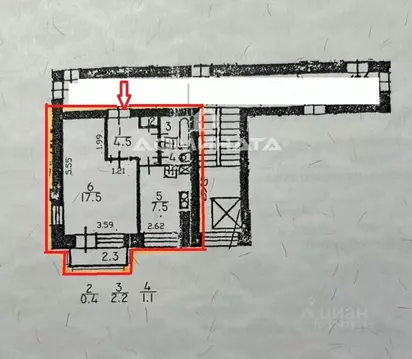 1-к кв. Санкт-Петербург ул. Тамбасова, 36к1 (34.2 м)